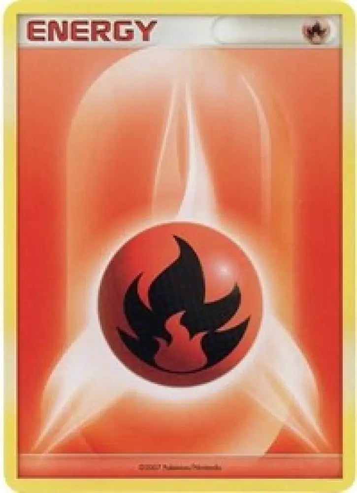 Fire Energy (2007 Unnumbered D P Style) [League & Championship Cards] - Pokemon Single