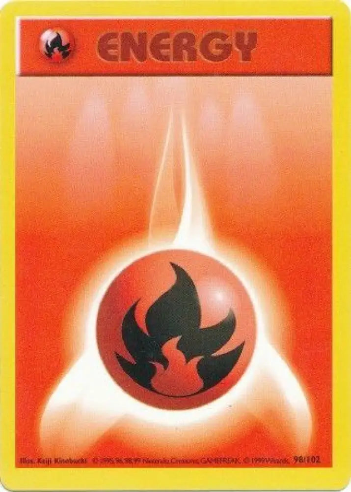 Fire Energy (98/102) [Base Set Shadowless Unlimited] - Pokemon Single