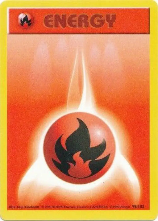 Fire Energy (98/102) [Base Set Shadowless Unlimited] - Pokemon Single
