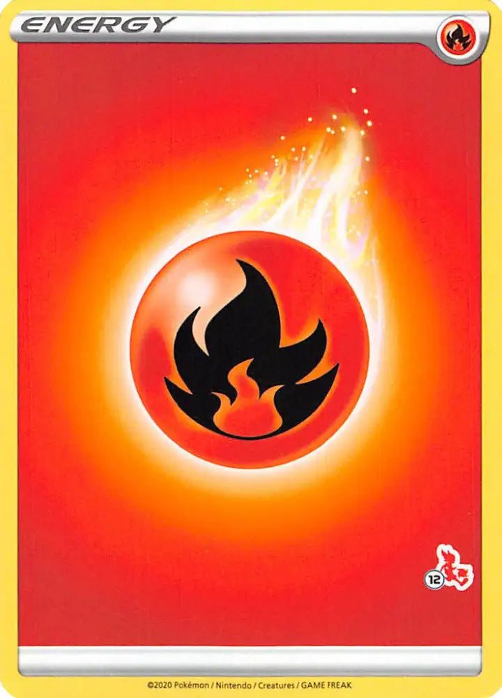 Fire Energy (Cinderace Stamp #12) [Battle Academy 2022] - Pokemon Single