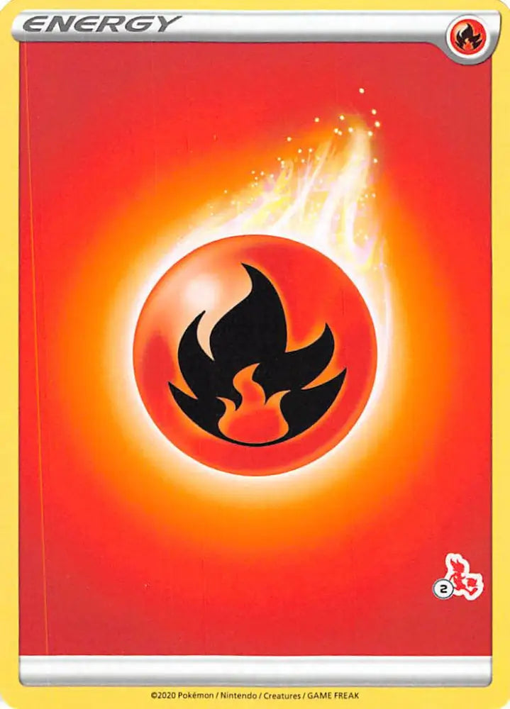 Fire Energy (Cinderace Stamp #2) [Battle Academy 2022] - Pokemon Single