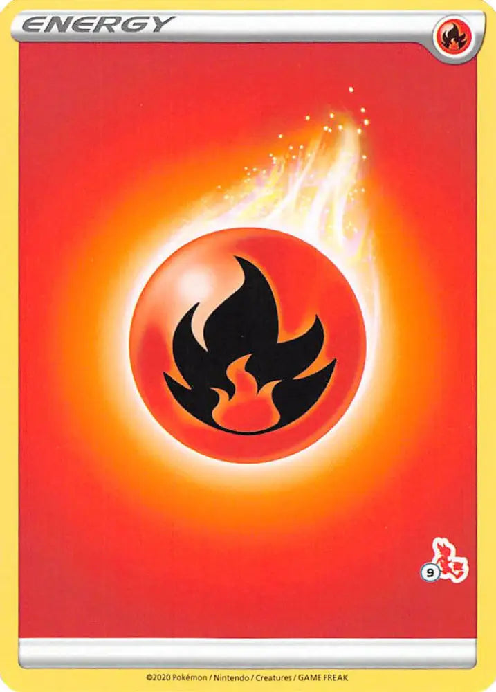 Fire Energy (Cinderace Stamp #9) [Battle Academy 2022] - Pokemon Single
