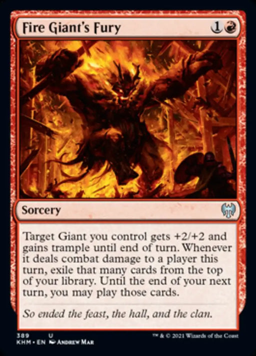 Fire Giant’s Fury [Kaldheim] - MTG Single