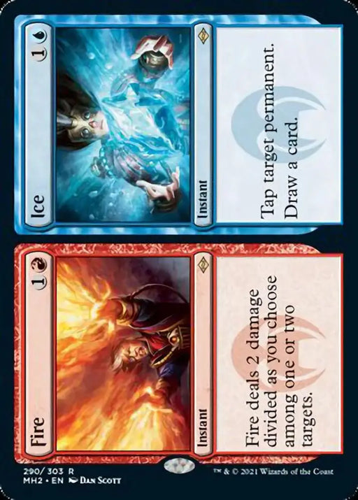 Fire // Ice (Foil Etched) [Modern Horizons 2] - MTG Single