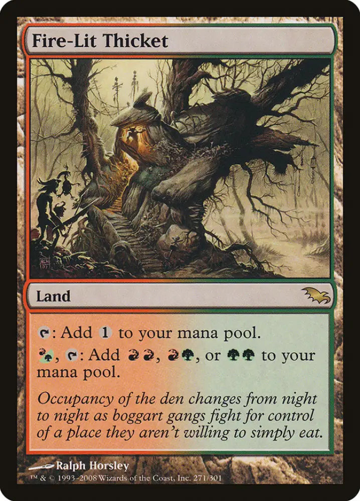 Fire-Lit Thicket [Shadowmoor] - MTG Single