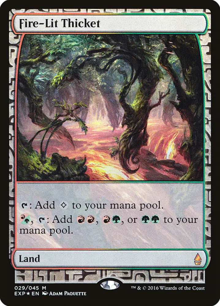Fire-Lit Thicket [Zendikar Expeditions] - MTG Single