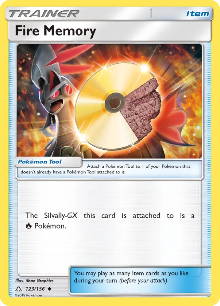 Fire Memory (123/156) [Sun & Moon: Ultra Prism] - Pokemon Single