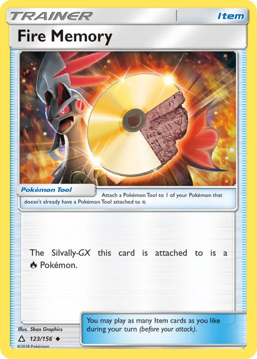 Fire Memory (123/156) [Sun & Moon: Ultra Prism] - Pokemon Single