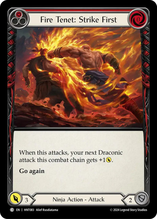 Fire Tenet: Strike First (Red) [The Hunted] - Flesh And Blood Single