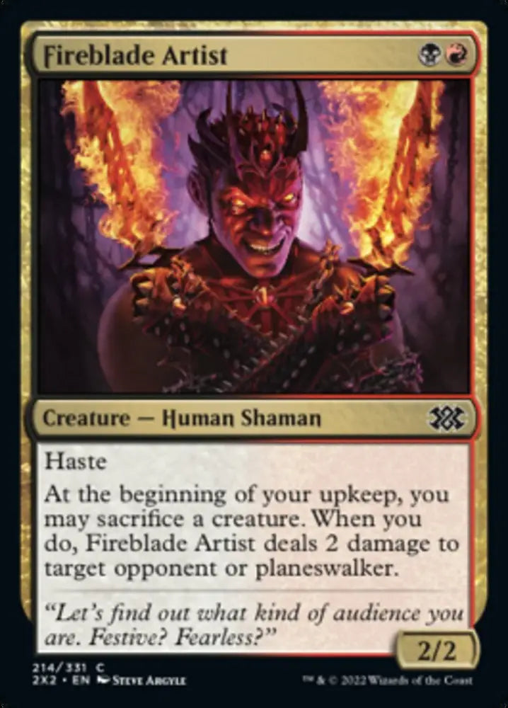 Fireblade Artist [Double Masters 2022] - MTG Single