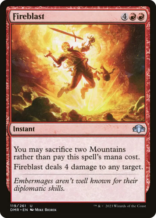 Fireblast [Dominaria Remastered] - MTG Single