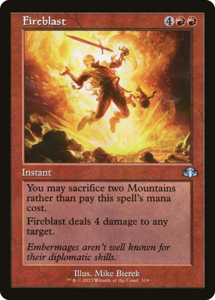 Fireblast (Retro) [Dominaria Remastered] - MTG Single