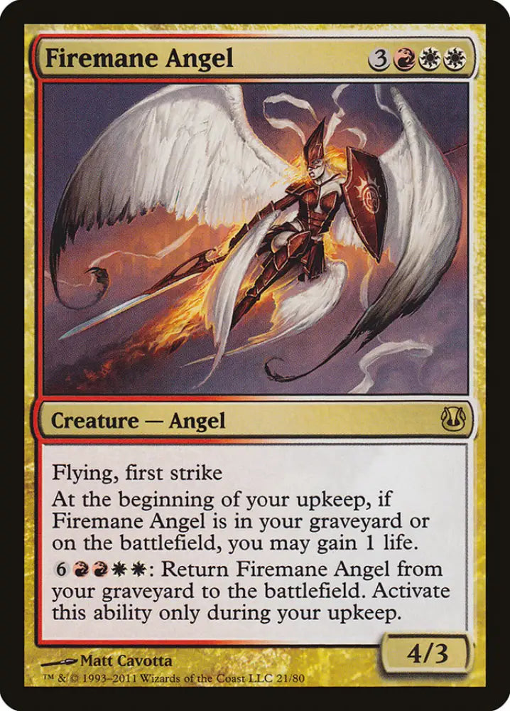 Firemane Angel [Duel Decks: Ajani vs. Nicol Bolas] - MTG Single