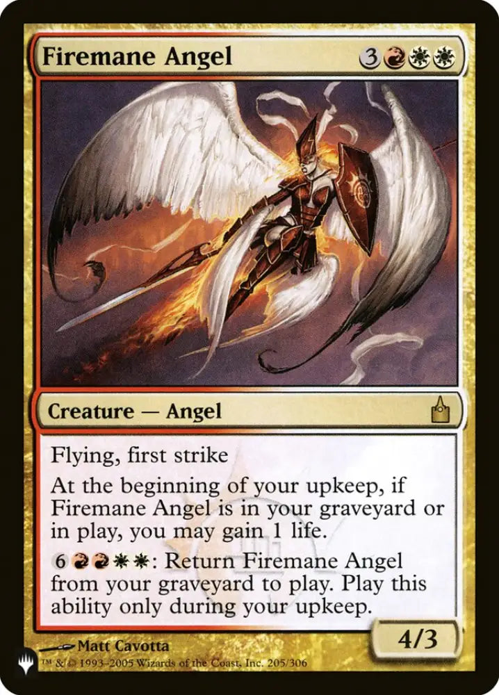 Firemane Angel [The List] - MTG Single