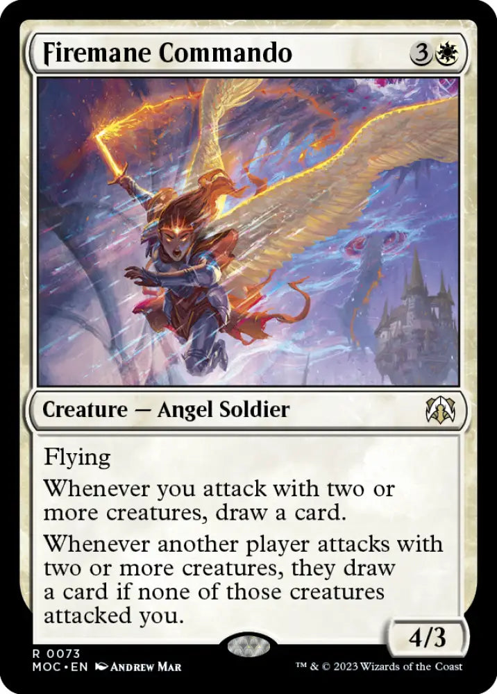 Firemane Commando [March of the Machine Commander] - MTG Single