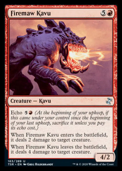 Firemaw Kavu [Time Spiral Remastered] - MTG Single