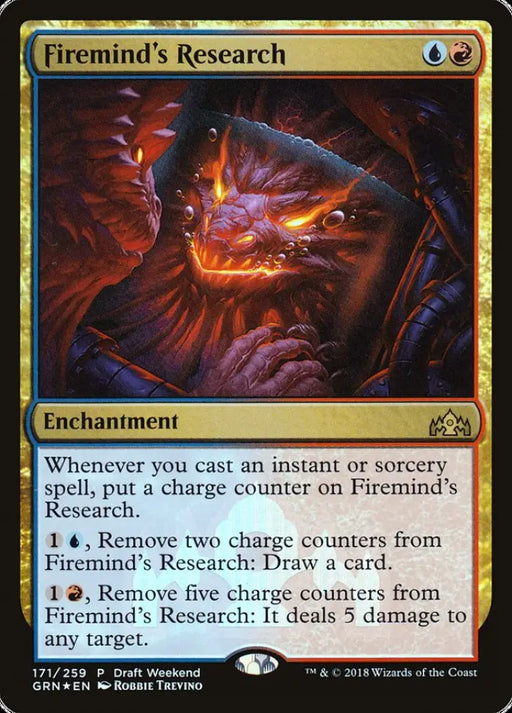 Firemind’s Research (Draft Weekend) [Guilds of Ravnica Promos] - MTG Single