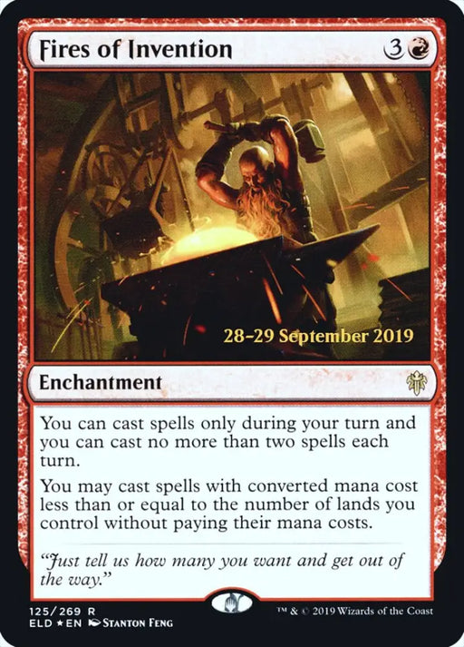 Fires of Invention [Throne of Eldraine Prerelease Promos] - MTG Single