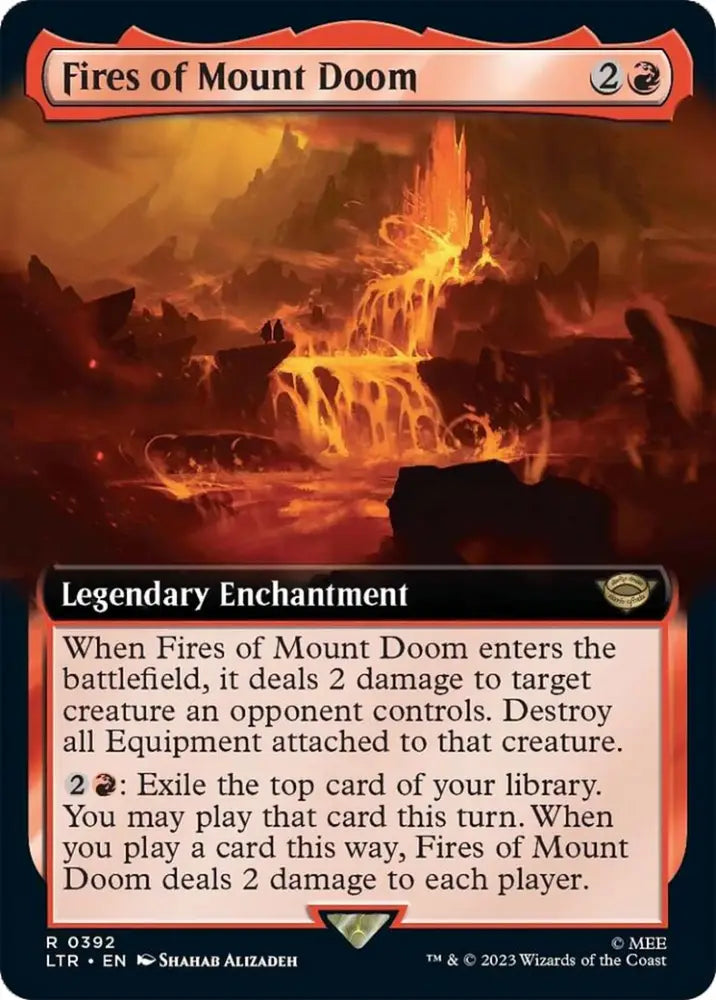 Fires of Mount Doom (Extended Art) [The Lord of the Rings: Tales of Middle-Earth] - MTG Single