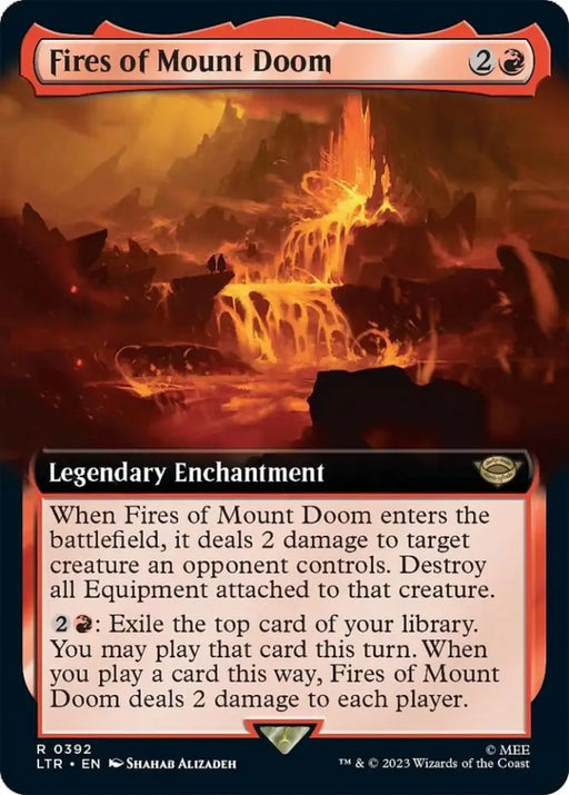Fires of Mount Doom (Extended Art) [The Lord of the Rings: Tales of Middle-Earth] - MTG Single