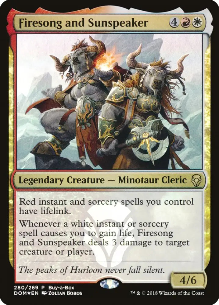 Firesong and Sunspeaker (Buy-A-Box) [Dominaria] - MTG Single
