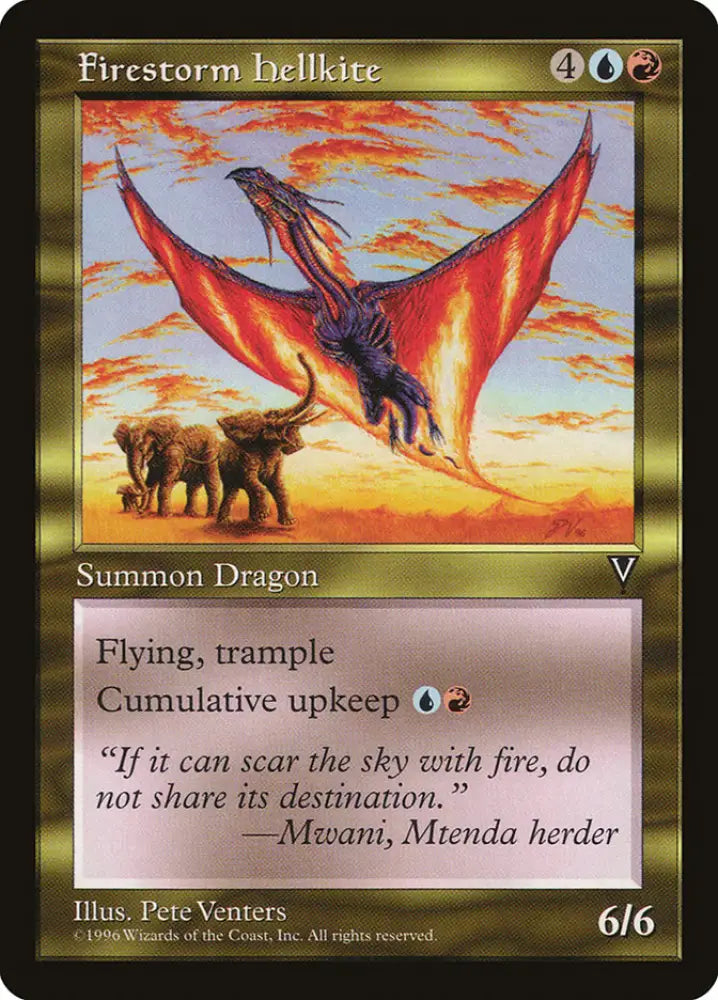 Firestorm Hellkite [Visions] - MTG Single
