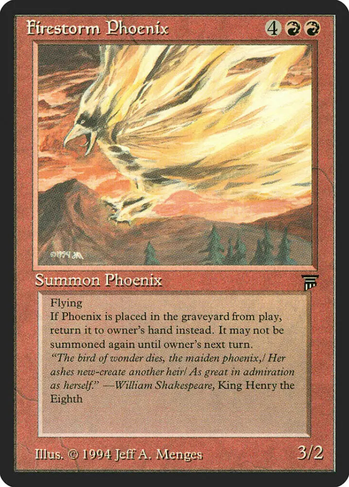 Firestorm Phoenix [Legends] - MTG Single