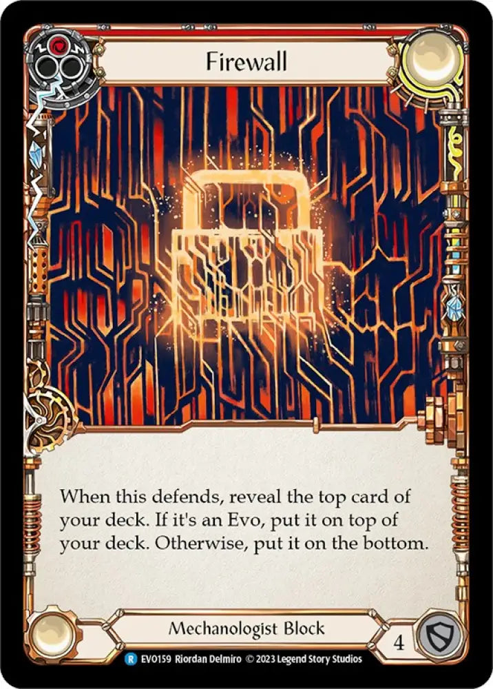 Firewall (Red) [Bright Lights] Rainbow Foil - Flesh And Blood Single