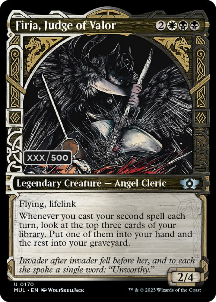 Firja Judge of Valor (Serialized) [Multiverse Legends] - MTG Single