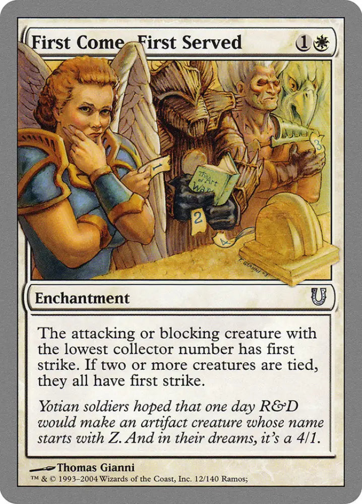 First Come First Served [Unhinged] - MTG Single