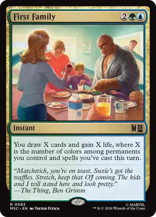 First Family (Surge Foil) (83) [Marvel Super Heroes Commander]
