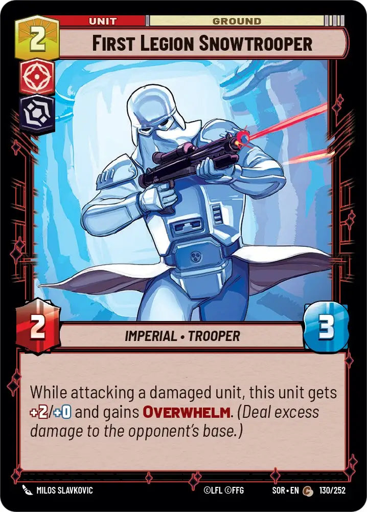 First Legion Snowtrooper (130/252) [Spark of Rebellion] - Star Wars: Unlimited Single
