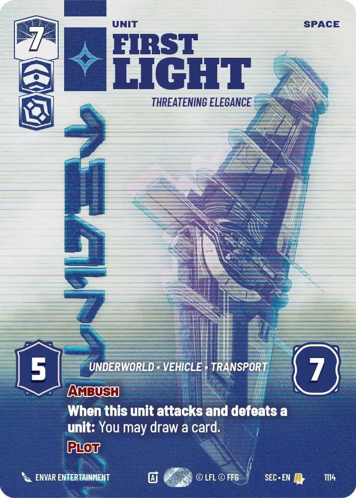 First Light - Threatening Elegance (Prestige Foil) (1114) [Secrets of Power]