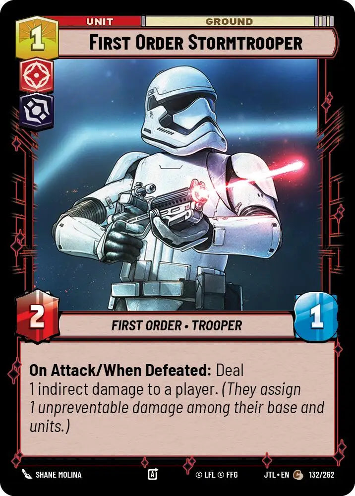 First Order Stormtrooper (132/257) [Jump to Lightspeed] - Star Wars: Unlimited Single