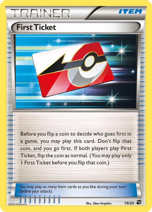 First Ticket (19/20) [Black & White: Dragon Vault] - Pokemon Single