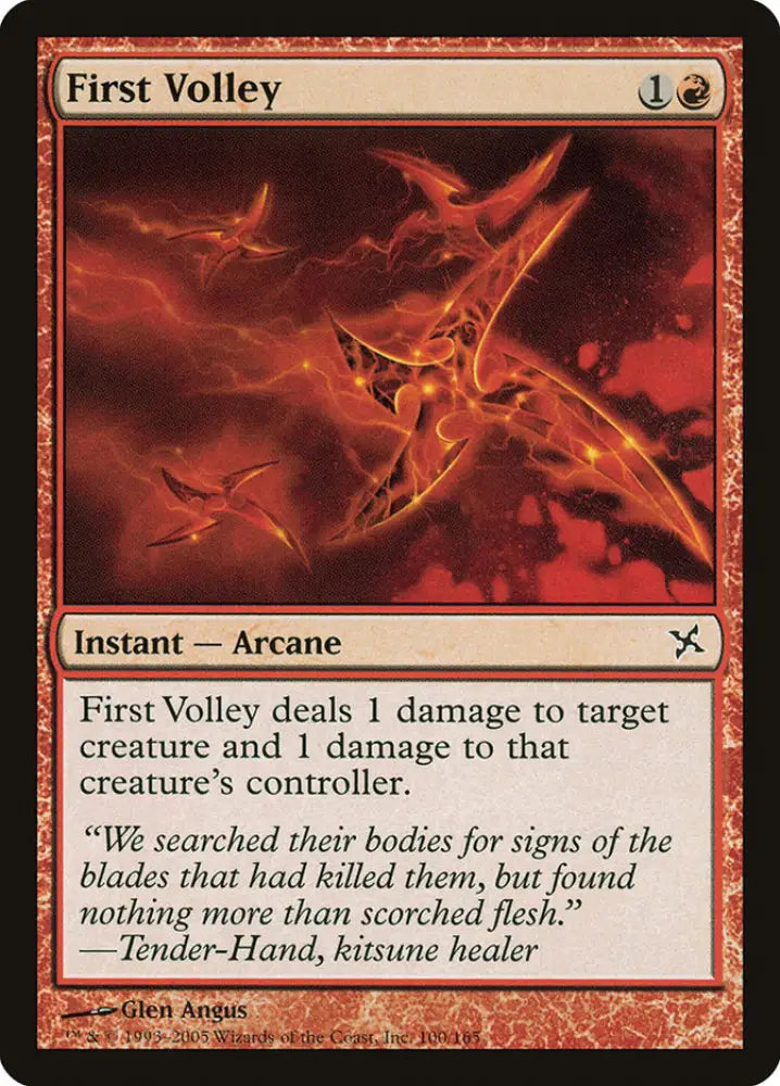 First Volley [Betrayers of Kamigawa] - MTG Single