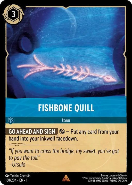 Fishbone Quill (168/204) [The First Chapter] - Lorcana Single