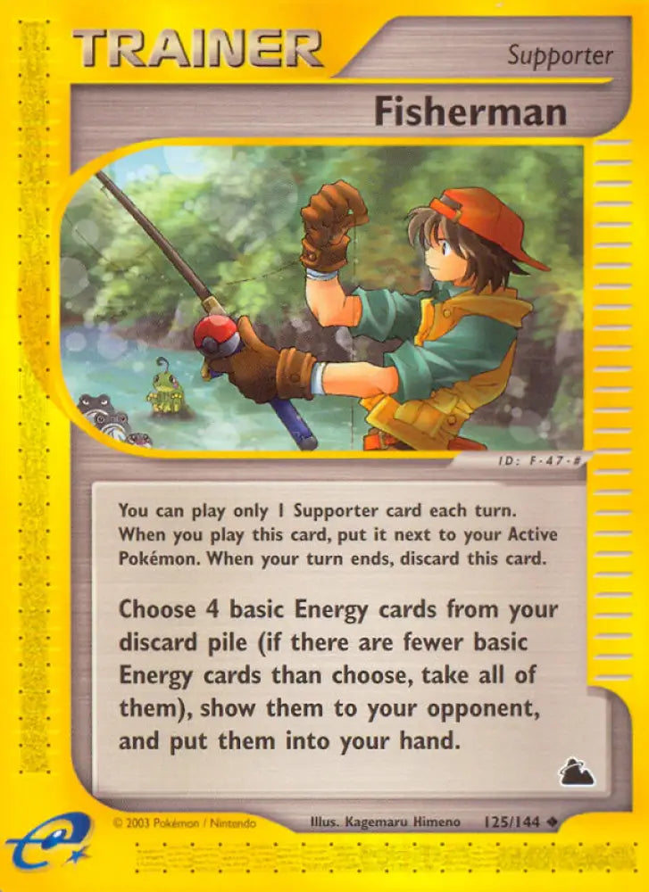 Fisherman (125/144) [Skyridge] - Pokemon Single