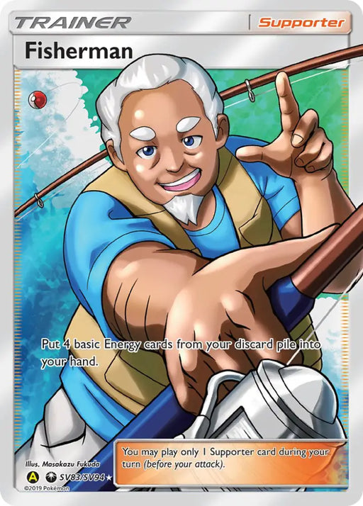 Fisherman (SV83/SV94) [Sun & Moon: Hidden Fates - Shiny Vault] - Pokemon Single