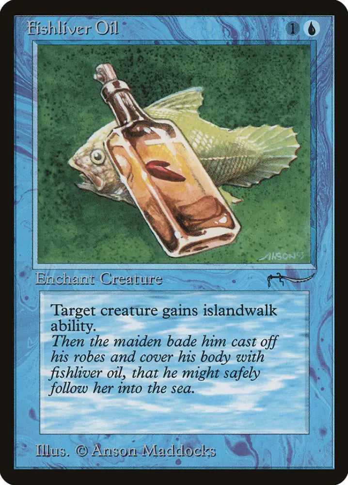 Fishliver Oil (Dark Mana Cost) [Arabian Nights] - MTG Single