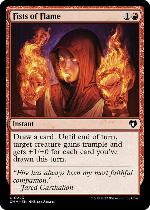 Fist of Flame [Commander Masters] - MTG Single