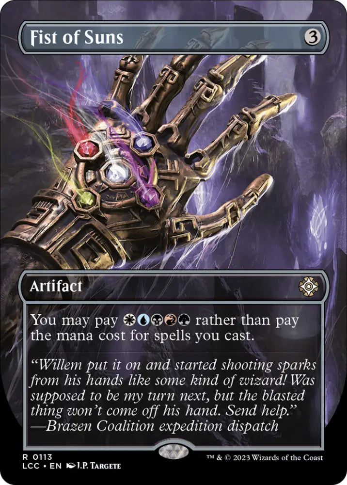 Fist of Suns (Borderless) [The Lost Caverns of Ixalan Commander] - MTG Single