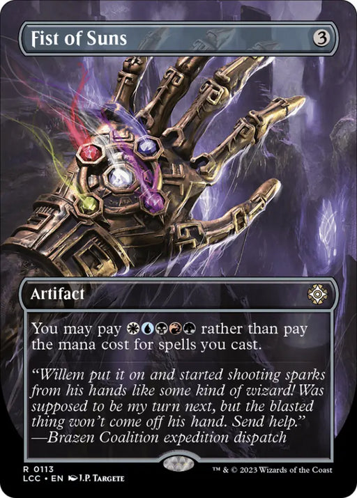 Fist of Suns (Borderless) [The Lost Caverns of Ixalan Commander] - MTG Single