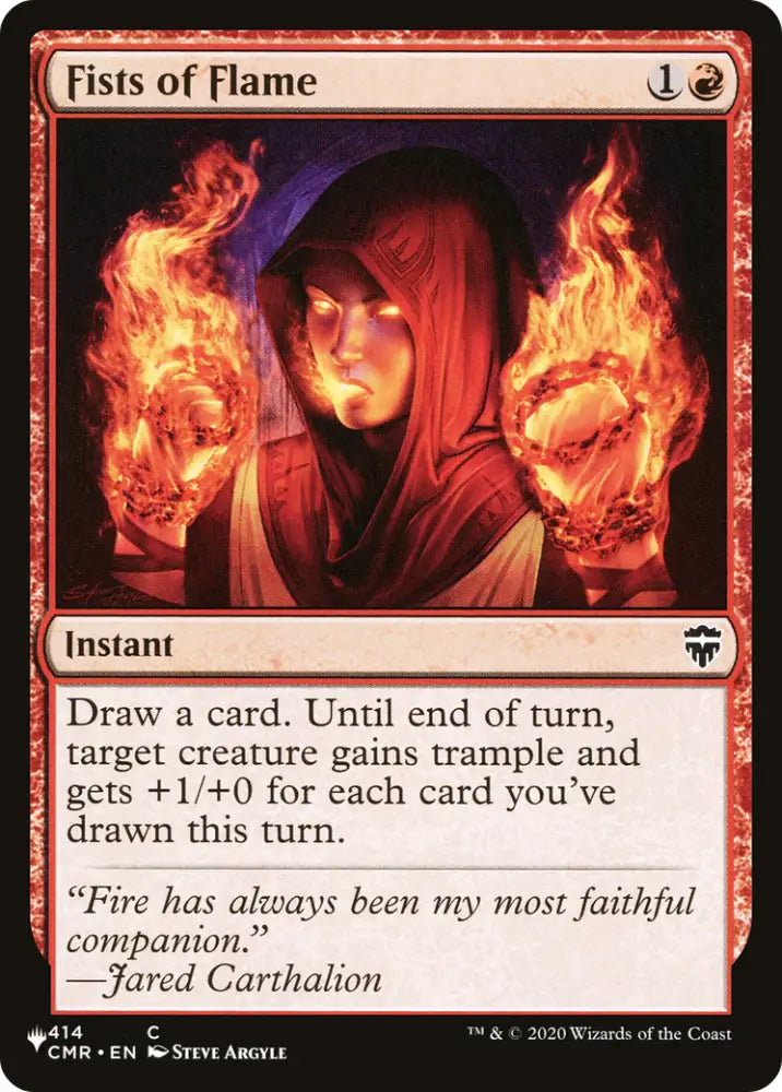 Fists of Flame [The List] - MTG Single