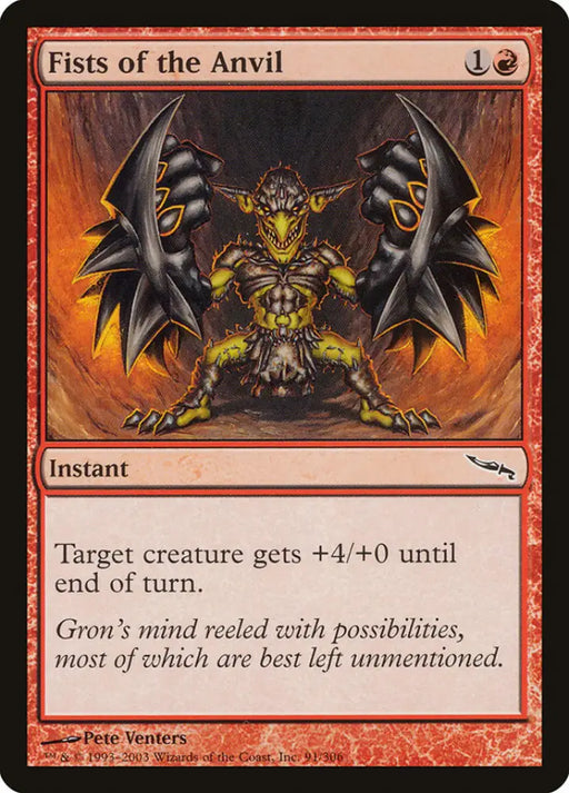 Fists of the Anvil [Mirrodin] - MTG Single