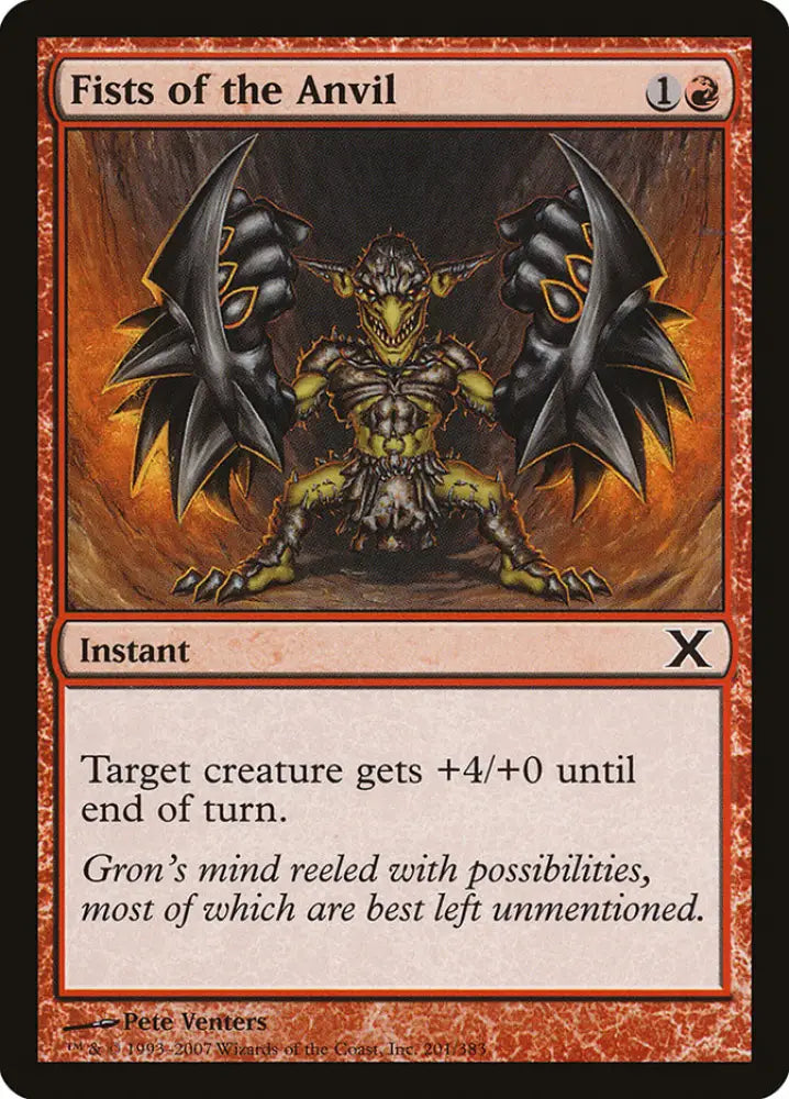 Fists of the Anvil [Tenth Edition] - MTG Single