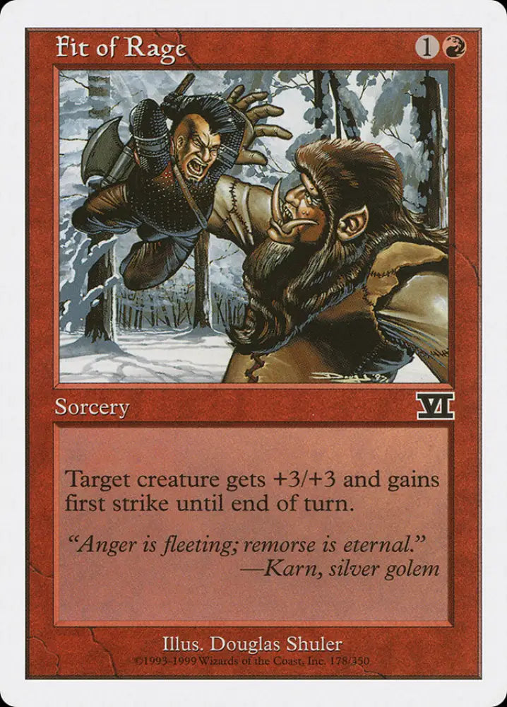 Fit of Rage [Classic Sixth Edition] - MTG Single