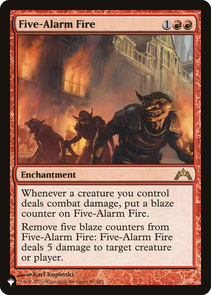 Five-Alarm Fire [The List] - MTG Single