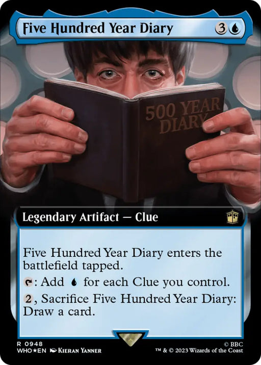 Five Hundred Year Diary (Extended Art) (Surge Foil) [Doctor Who] - MTG Single
