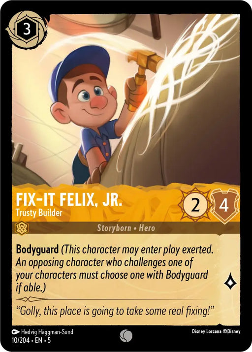 Fix-It Felix Jr. - Trusty Builder (10/204) [Shimmering Skies] - Lorcana Single